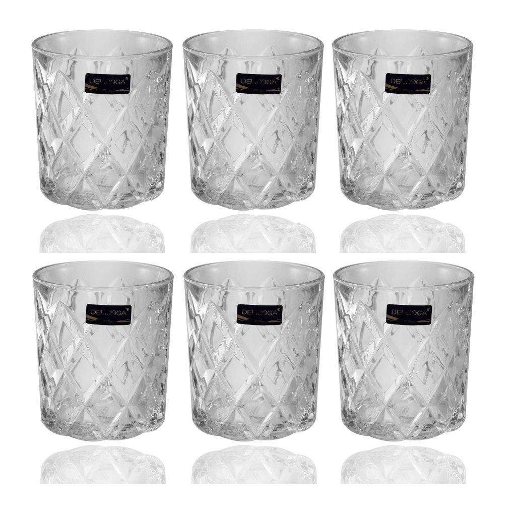 Drinking Glass Tumblers Set of 6 Pcs 340 ml
