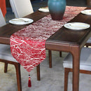 Table Runner Kitchen and Dining Abstract Red Tree Print 210*30 cm