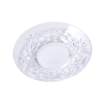 Premium Clear Glass Tea cup with Saucer Set of 6 Pcs 11/110 ml