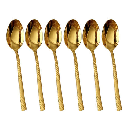 Stainless Steel Tea Spoon Set of 6 Pcs ** inspect 16 cm