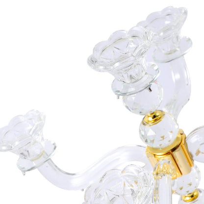 Home Decor Crystal Decor Table Top Candleholder 3 Arms  35 cm