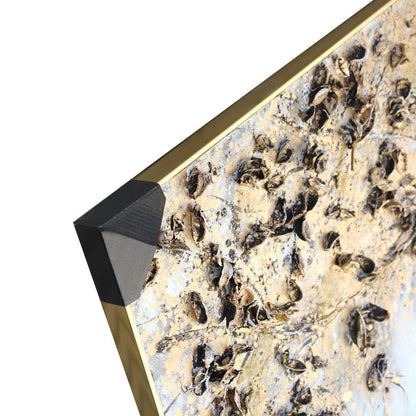 Home Decor Landscape Canvas Wall Art Abstract Gold Willow Tree Oil Painting PVC Frame 90*120*3.5 cm