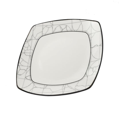 Abstract Print Ceramic Tableware Round Serving Dish Plate 9.5 cm