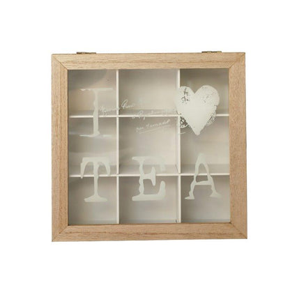 Premium Quality Abstract Design MDF Rectangular Tea Bag Storage Box