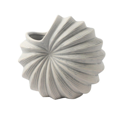 Home Decor Modern Abstract Craft White Tabletop Ceramic Vase 21.6*11*19.3 cm