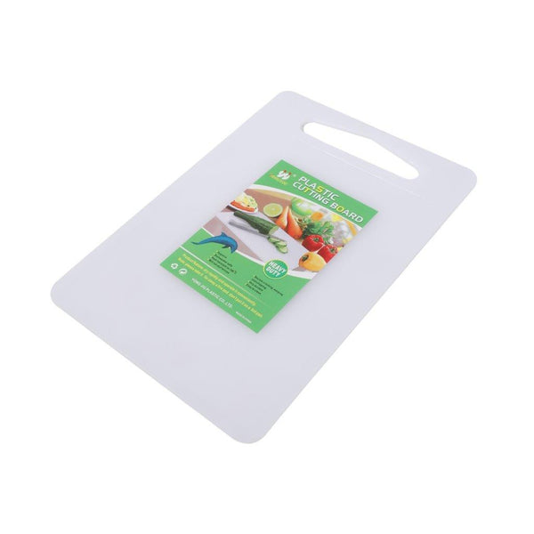 Kitchen Essential Clear White Plastic Non Slip Chopping Board 36*24.5*0.6 cm