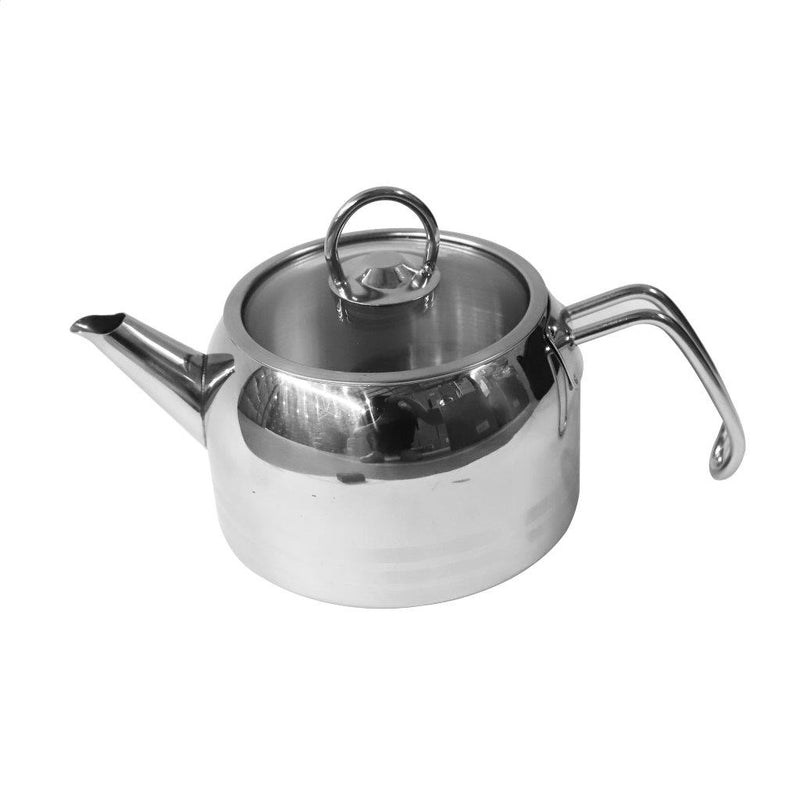 High Grade Stainless Steed Double Tea Pot 2/1.2L