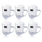 Multipurpose Glass Beverage Drinking Mug Tea & Coffee Mug Set of 6 pcs 390 ml