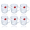 Premium Lead Free Glass Tea Cup Set of 6 pcs 230 ml