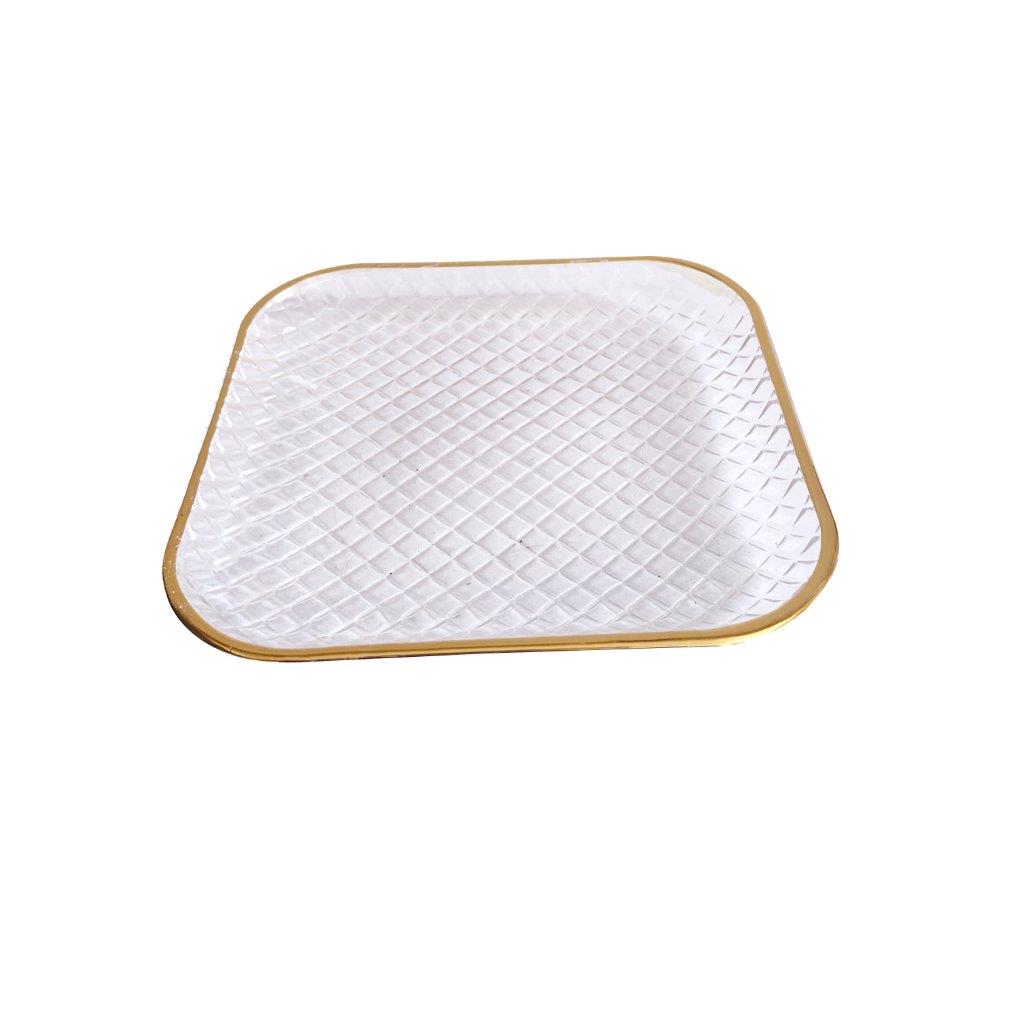 Crystal Glass Ice Cream and Dessert Bowl and Plate Set of 12 Pcs 10.5*5.2/15 cm