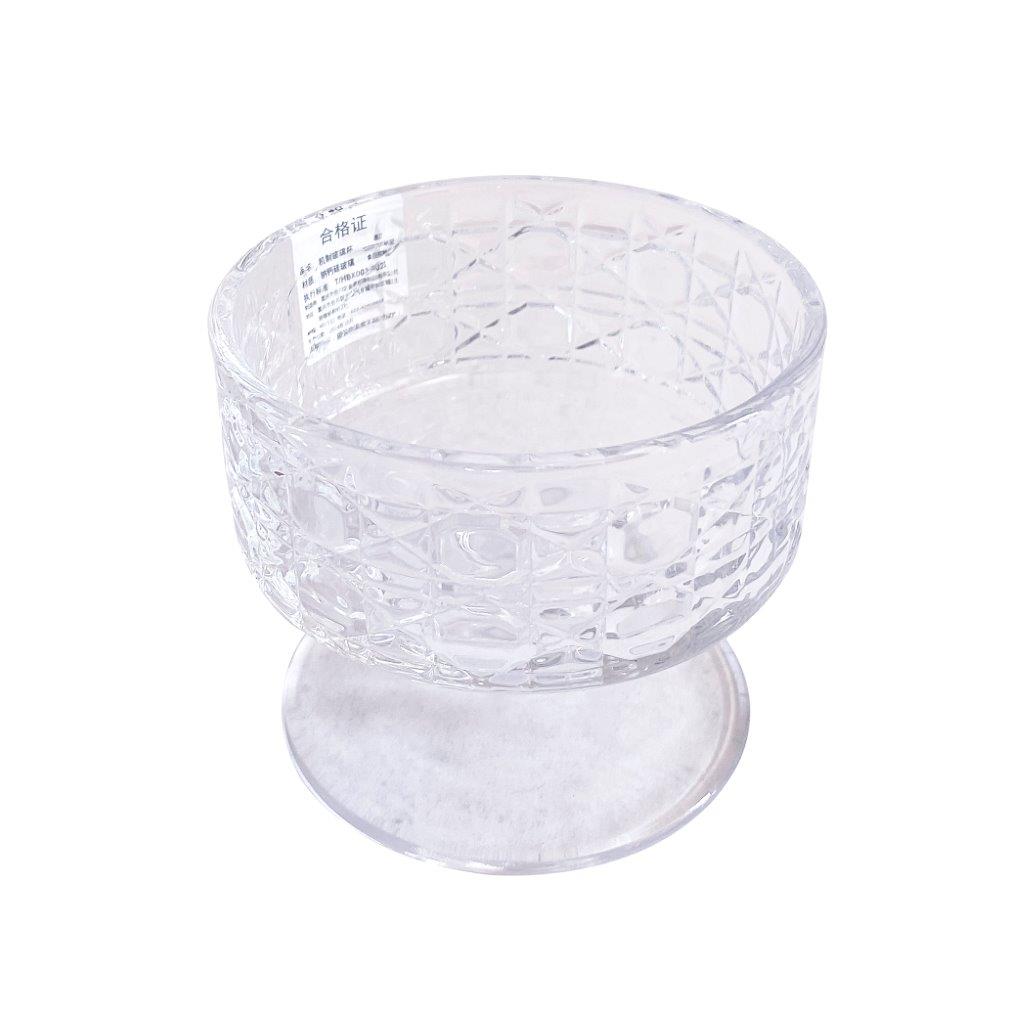 Crystal Glass Ice Cream and Dessert Bowl Set of 6 Pcs 9*7.7 cm