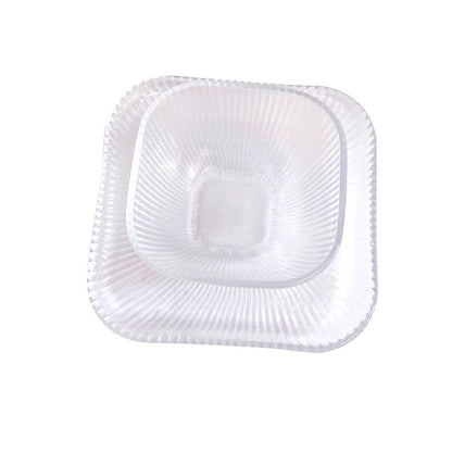 Crystal Glass Ice Cream and Dessert Bowl and Plate Set of 12 Pcs 10.5*5.2/15 cm
