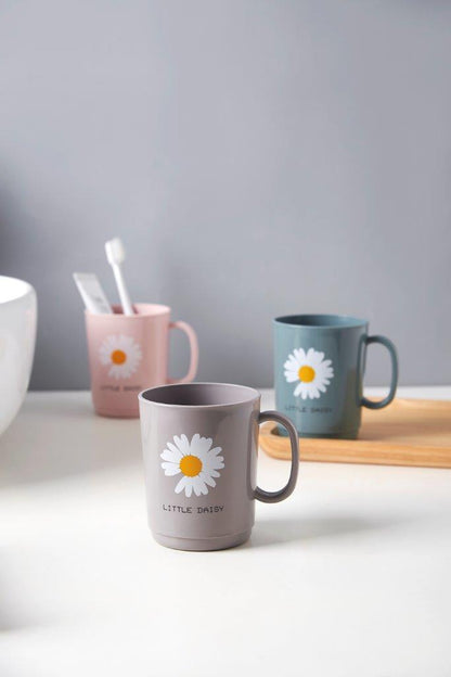 أدوات الحمام للاستخدام اليومي كوب شطف بلاستيكي كوب فرشاة أسنان 84*102/410 مل