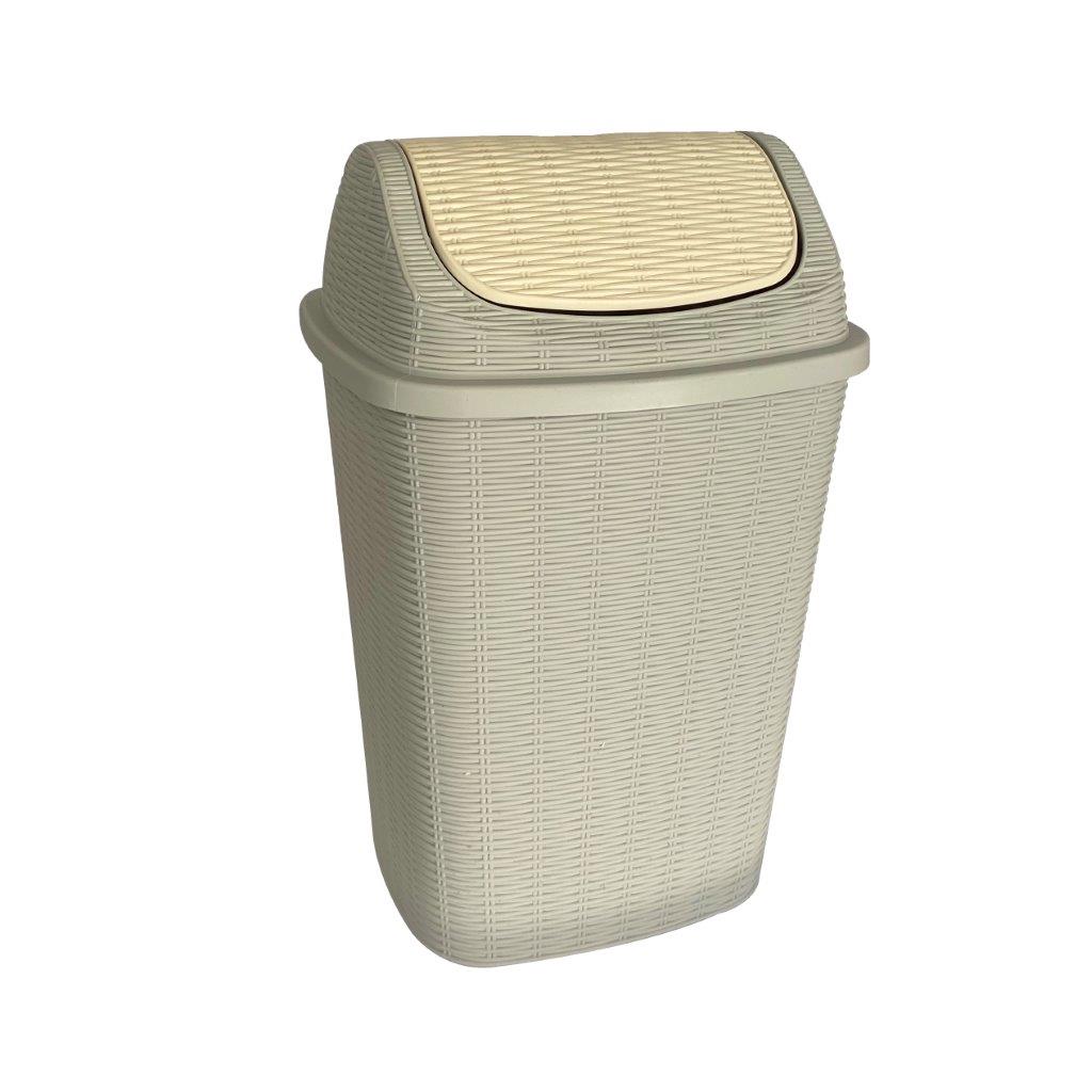Multi Color Swing Top Rubbish Bin 26*23*31 cm