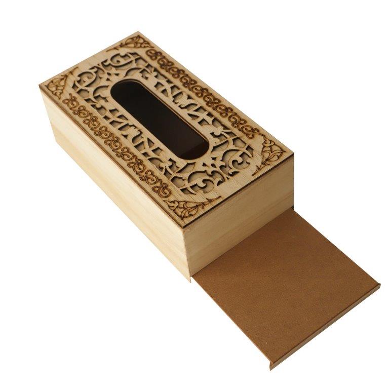 Premium Quality Abstract Design MDF Rectangular Tissue Box Napkin Holder