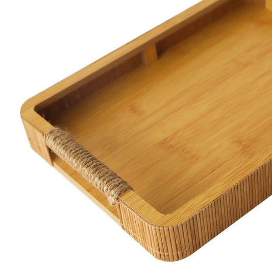 Abstract Deco Food Tray MDF Rectangle Serving Tray Set of 2 Pcs