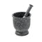 Spice & Herbs Mortar/Grinder and Pestle Marble Pattern 14*14.5 cm