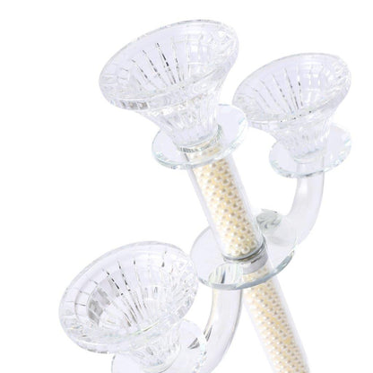 Home Decor Crystal Decor Table Top Candleholder 3 Arms  28 cm