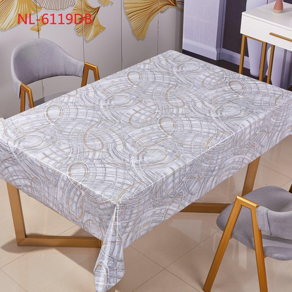 غطاء طاولة من مادة PVC بتصميم تجريدي فاخر، مقاس 1.37*20 متر