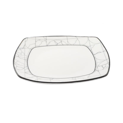 Abstract Print Ceramic Tableware Round Serving Dish Plate 9.5 cm