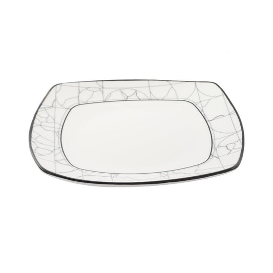 Abstract Print Ceramic Tableware Round Serving Dish Plate 9.5 cm