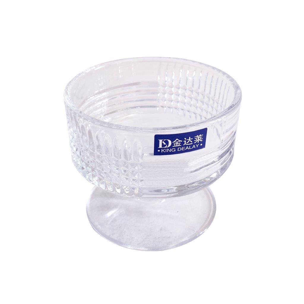 Crystal Glass Ice Cream and Dessert Bowl Set of 6 Pcs 9*7.7 cm