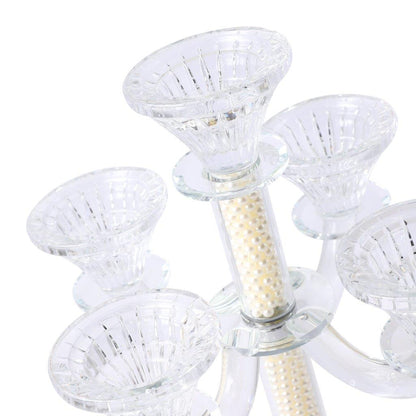 Home Decor Crystal Decor Table Top Candleholder 3 Arms  28 cm