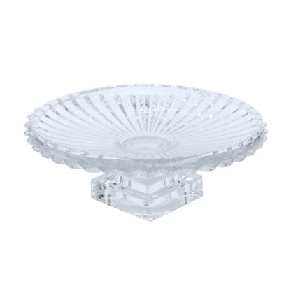 Crystal Glass Round Footed Cake Stand