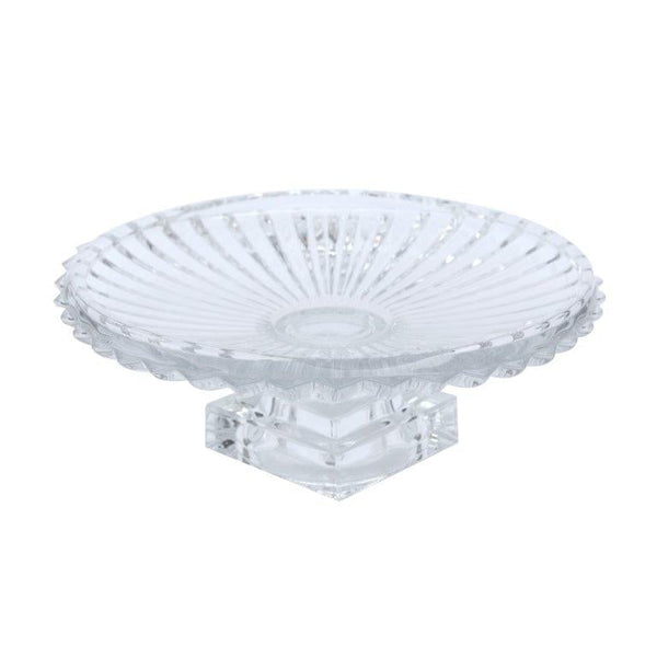 Crystal Glass Round Footed Cake Stand