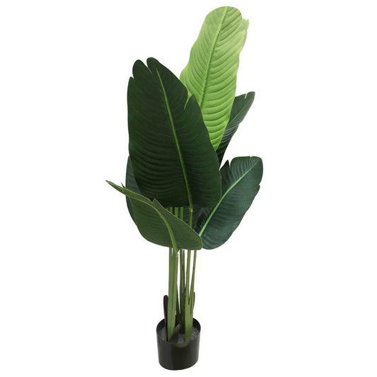 Realistic Touch Bird of Paradise Artificial Indoor Plant Flower Pot for Home Interior Deco 120 cm