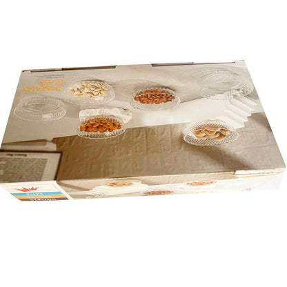 Crystal Glass Ice Cream and Dessert Bowl Set of 6 Pcs  340 ml