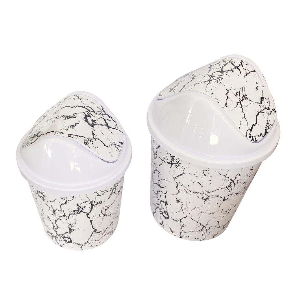 Multi Color Swing Top Rubbish Bin 27*27*31 cm