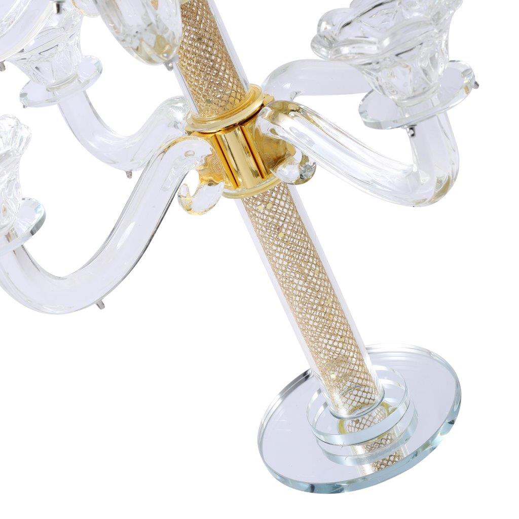 Home Decor Crystal Decor Table Top Candleholder 9 Arms  45 cm