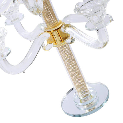 Home Decor Crystal Decor Table Top Candleholder 9 Arms  45 cm