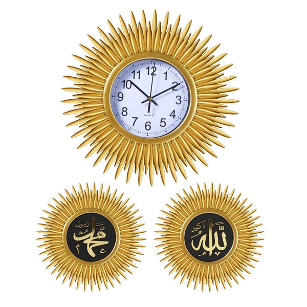 Decorative Artistic Wall Clock with Islamic Wall Deco 51*58 cm