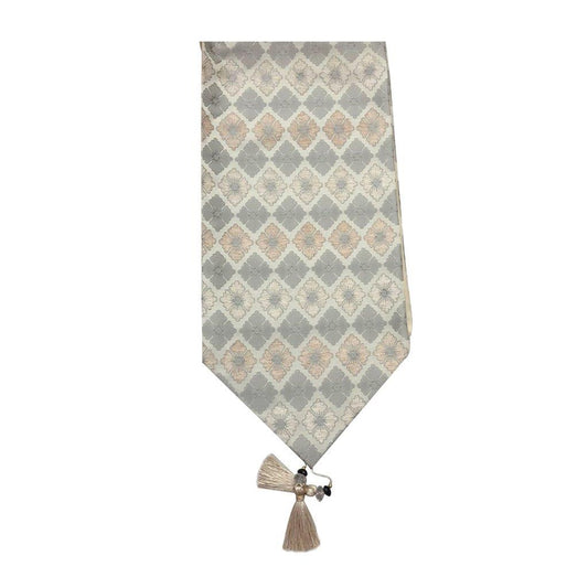 مفرش طاولة للمطبخ وغرفة الطعام، لون بيج تجريدي، 210*30 سم