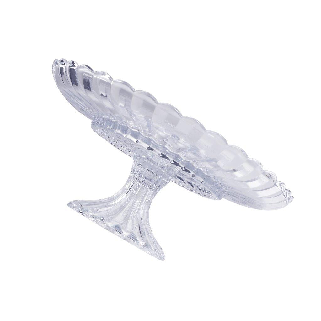 Crystal Glass Round Footed Fruit Bowl 29.5*3.5 cm