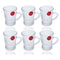 Premium Lead Free Glass Tea Cup Set of 6 pcs 100 ml