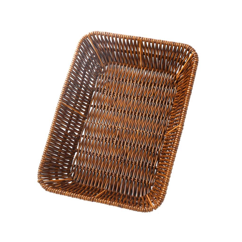 Handmade Wicker Basket Rattan Fruit Basket 28*20.5*7