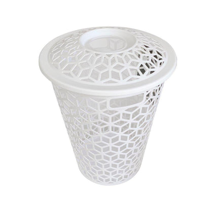 Multipurpose Plastic Laundry Hamper Basket with Lid 44*44*59 cm
