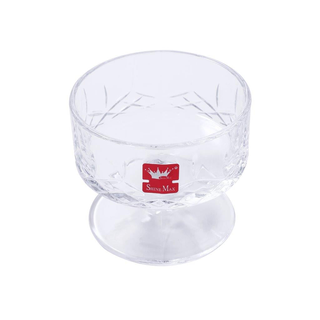 Crystal Glass Ice Cream and Dessert Bowl Set of 6 Pcs 180 ml