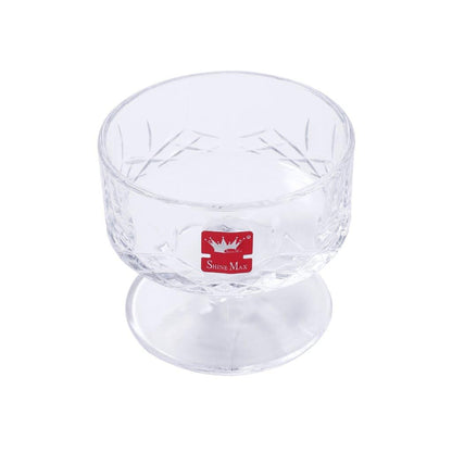 Crystal Glass Ice Cream and Dessert Bowl Set of 6 Pcs 180 ml