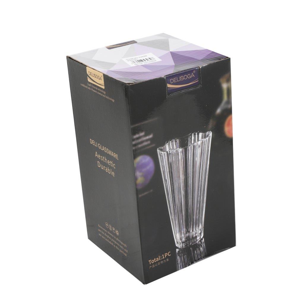 Decorative Centrepiece Crystal Glass Tabletop Flower Vase Assorted Collection 13*24.5 cm