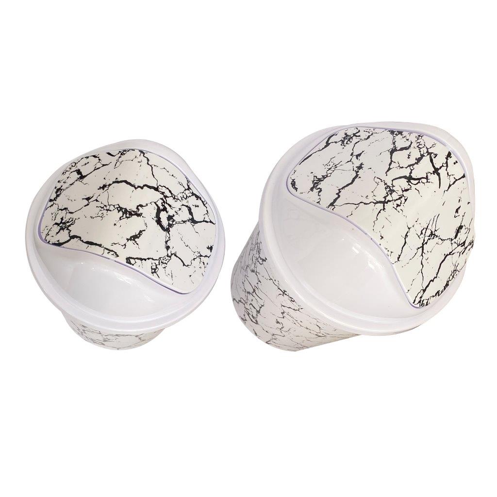 Multi Color Swing Top Rubbish Bin 27*27*31 cm