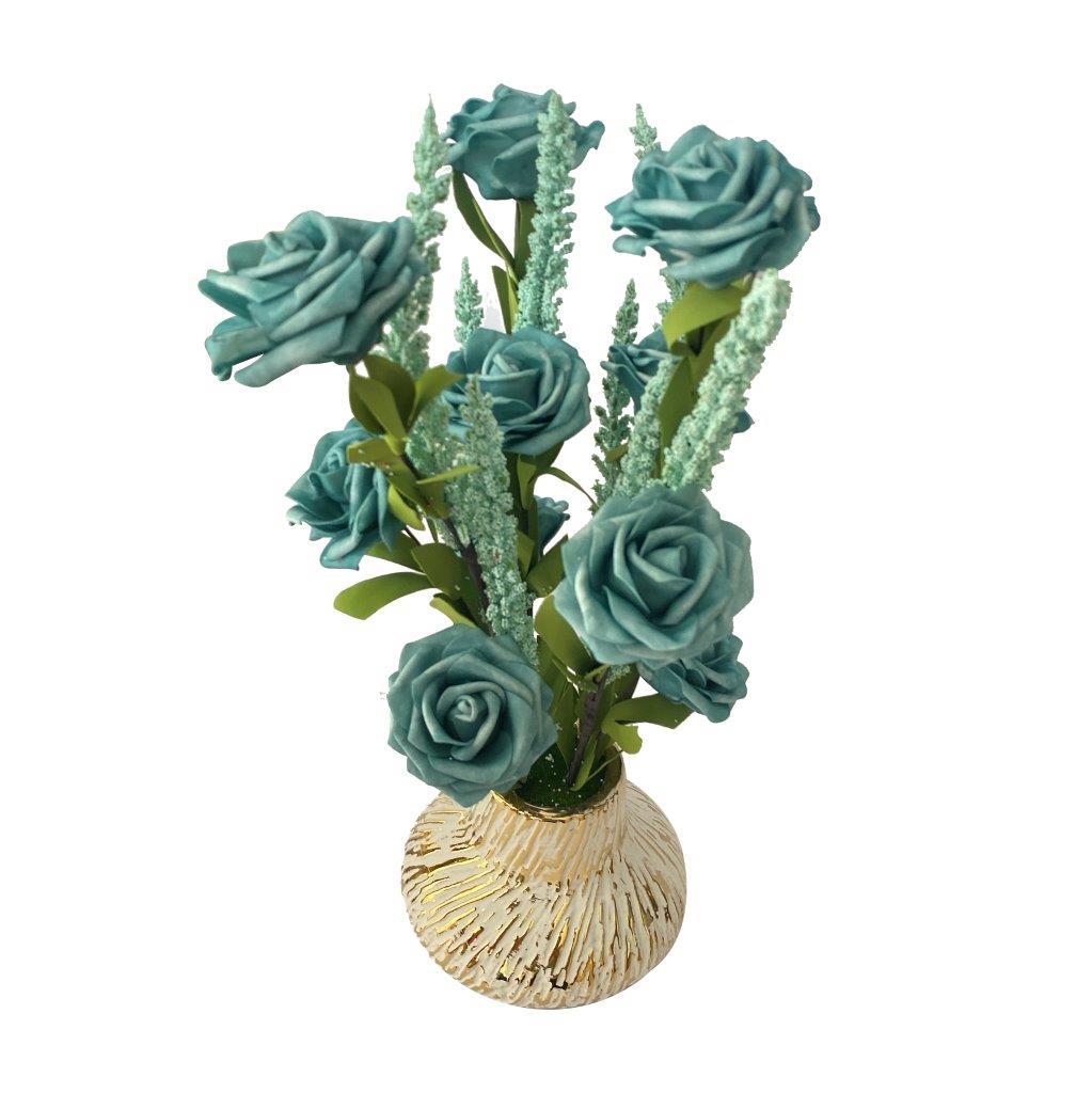 Realistic Touch Artificial Plant Flower Pot Home Interior Deco 42 cm