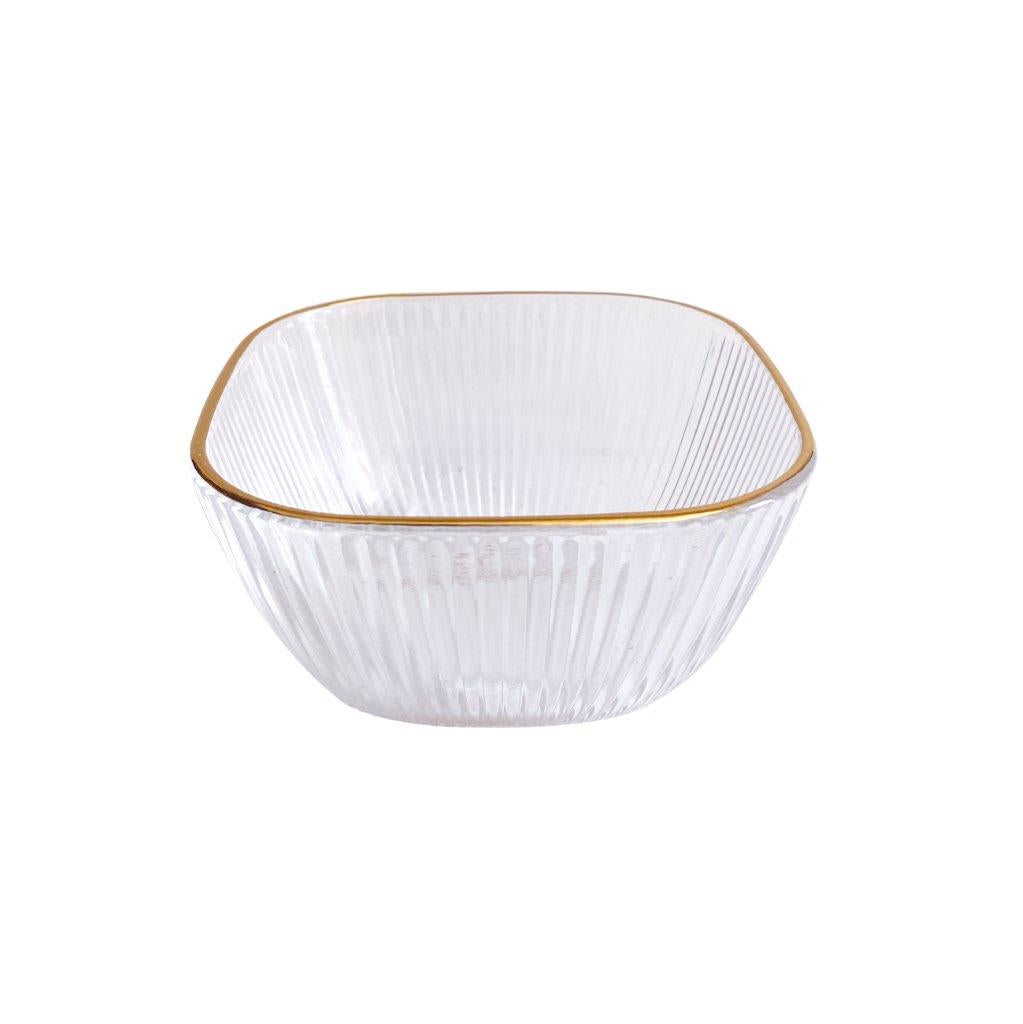 Crystal Glass Ice Cream and Dessert Bowl and Plate Set of 12 Pcs 10.5*5.2/15 cm