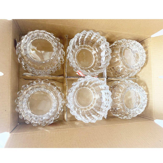 Crystal Glass Ice Cream and Dessert Bowl Set of 6 Pcs  150 ml
