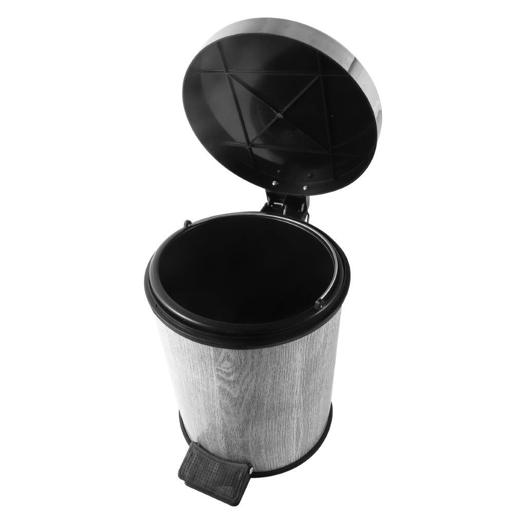 Abstract Print Plastic Pedal Rubbish Bin 25*25*32 cm